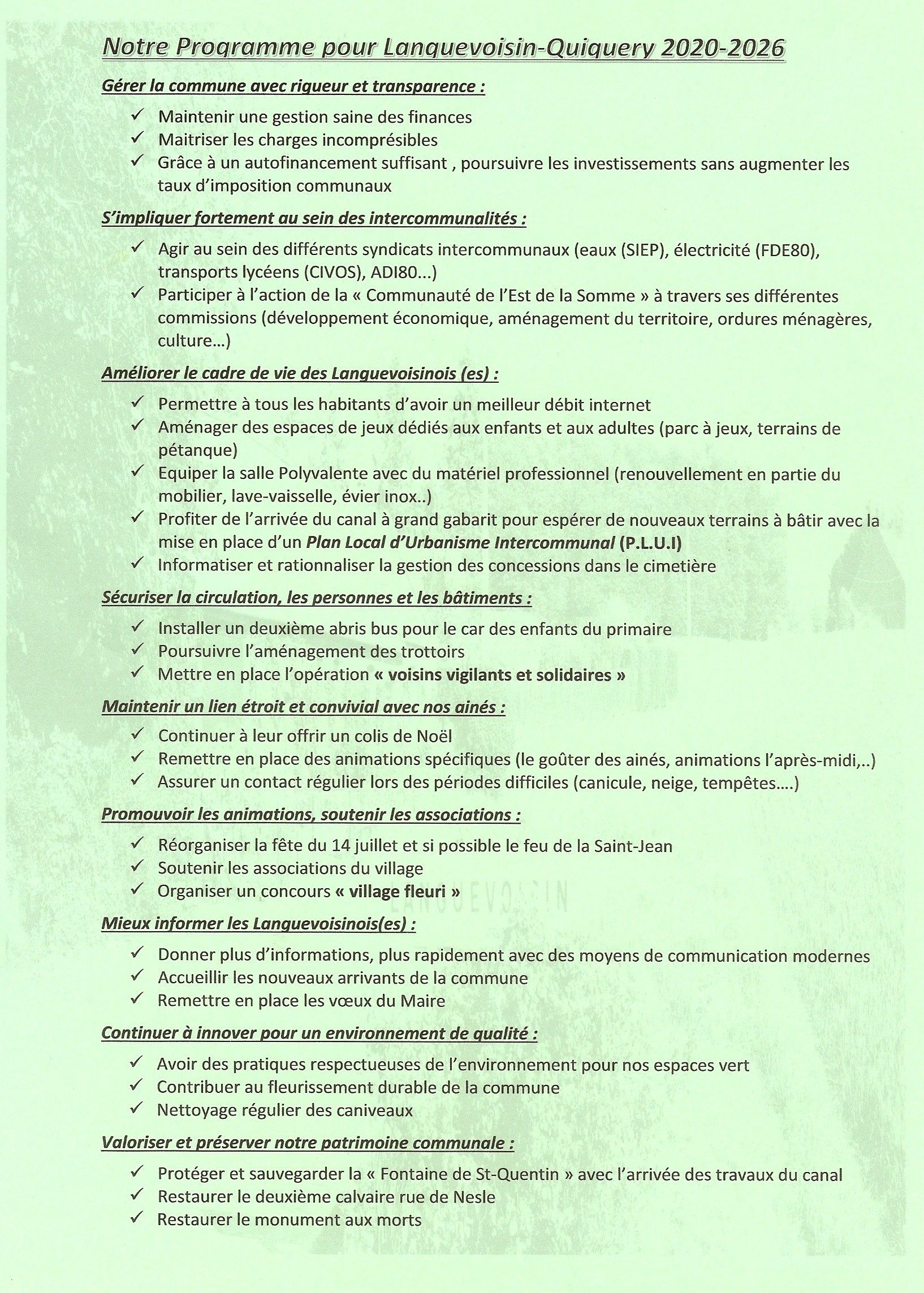 Notre programme pour LanguevoisinQuiquery 20202026